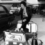 Jimi Hendrix trying to get a lift from Heathrow Airport 1970