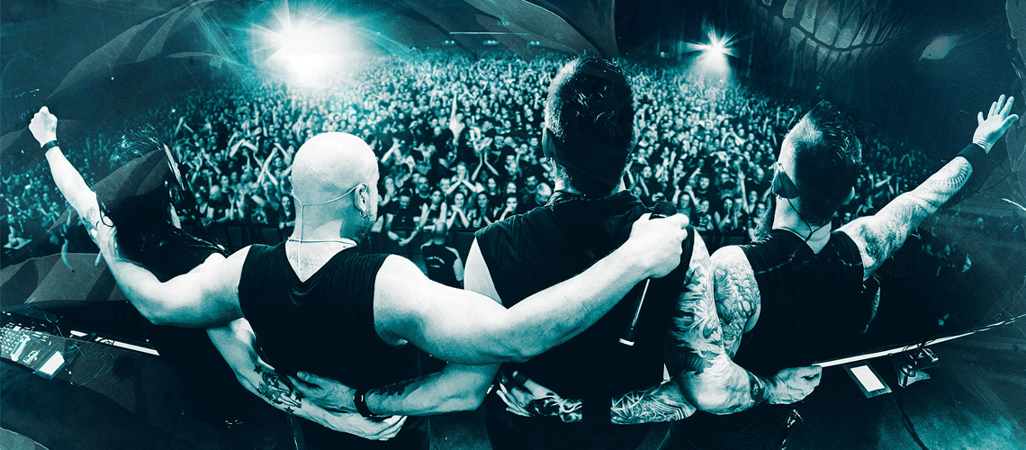Disturbed anunciam “Live from Alexandra Palace, London”