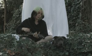 Billie Eilish with dog Shark, Fender Signature Ukulele , Photo Credit-Matty Vogel, 3 (1)