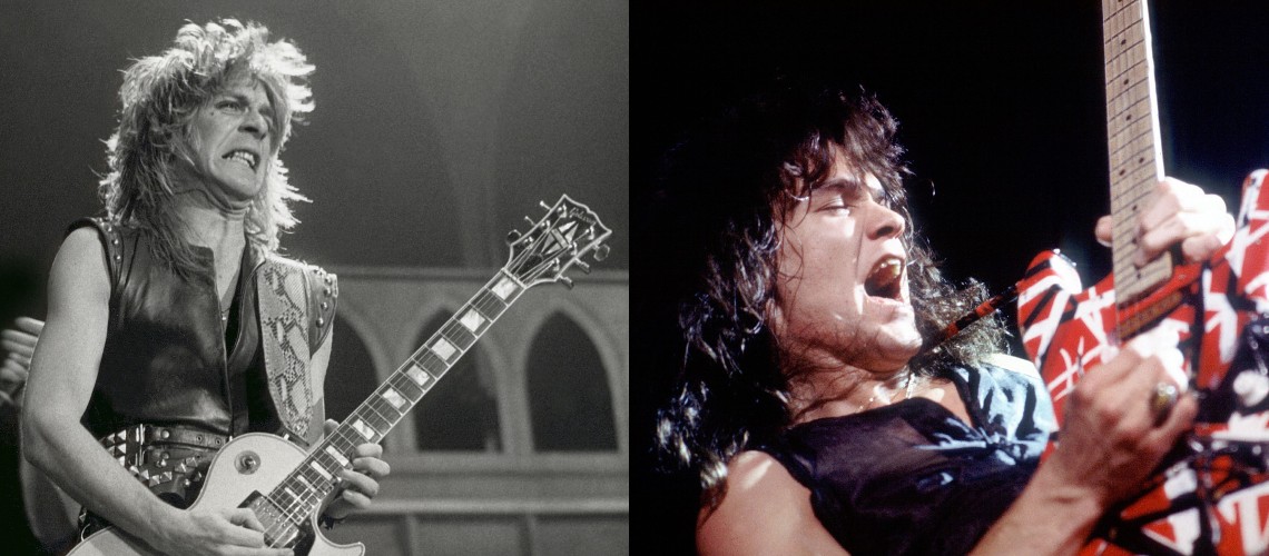Rivalidade & Inspiração, Randy Rhoads a Tocar Riffs de Eddie Van Halen [Audio Bootleg]