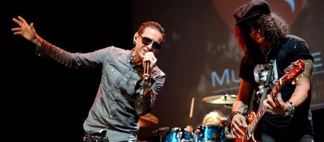 Leak: Slash e Chester Bennington em Canção Não Autorizada pelos Linkin Park