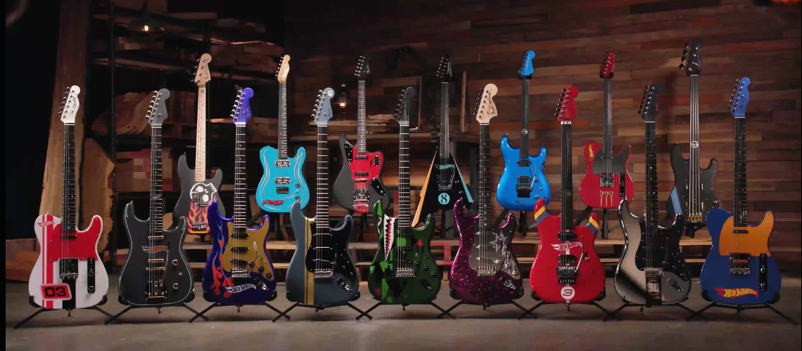 Fender Custom Shop em parceria com a Hot Wheels para uma coleção de guitarras e baixos