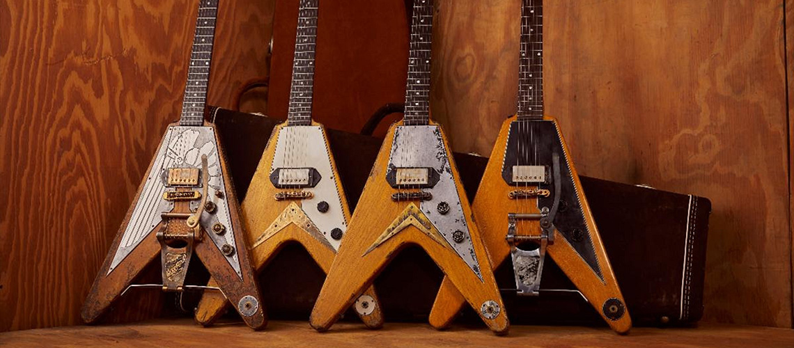 Gibson Lança Novas Guitarras Únicas “Leo Scala Super ‘58 Flying V’s”