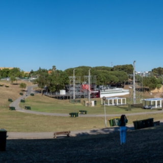 vista panorâmica do palco principal