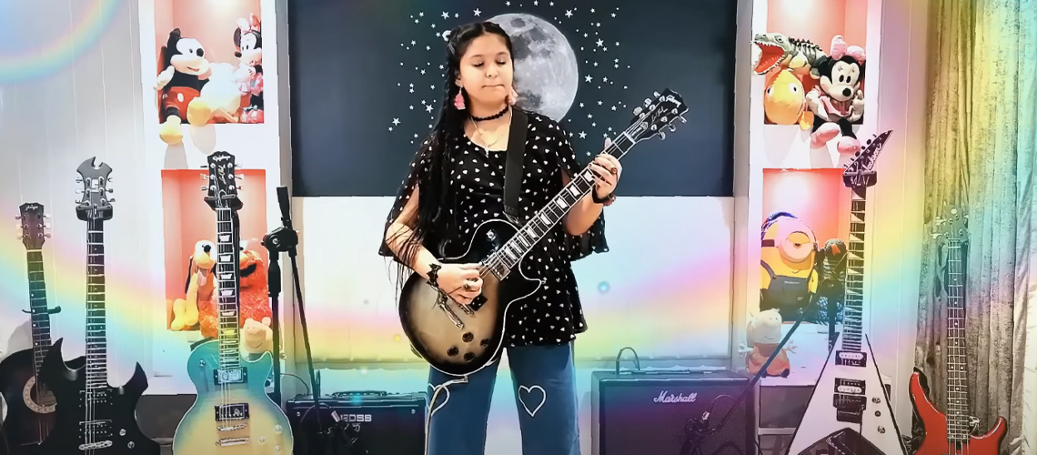 Maya de 9 Anos Recebeu uma Guitarra de Adam Jones e Retribuiu Com Um Medley dos Tool