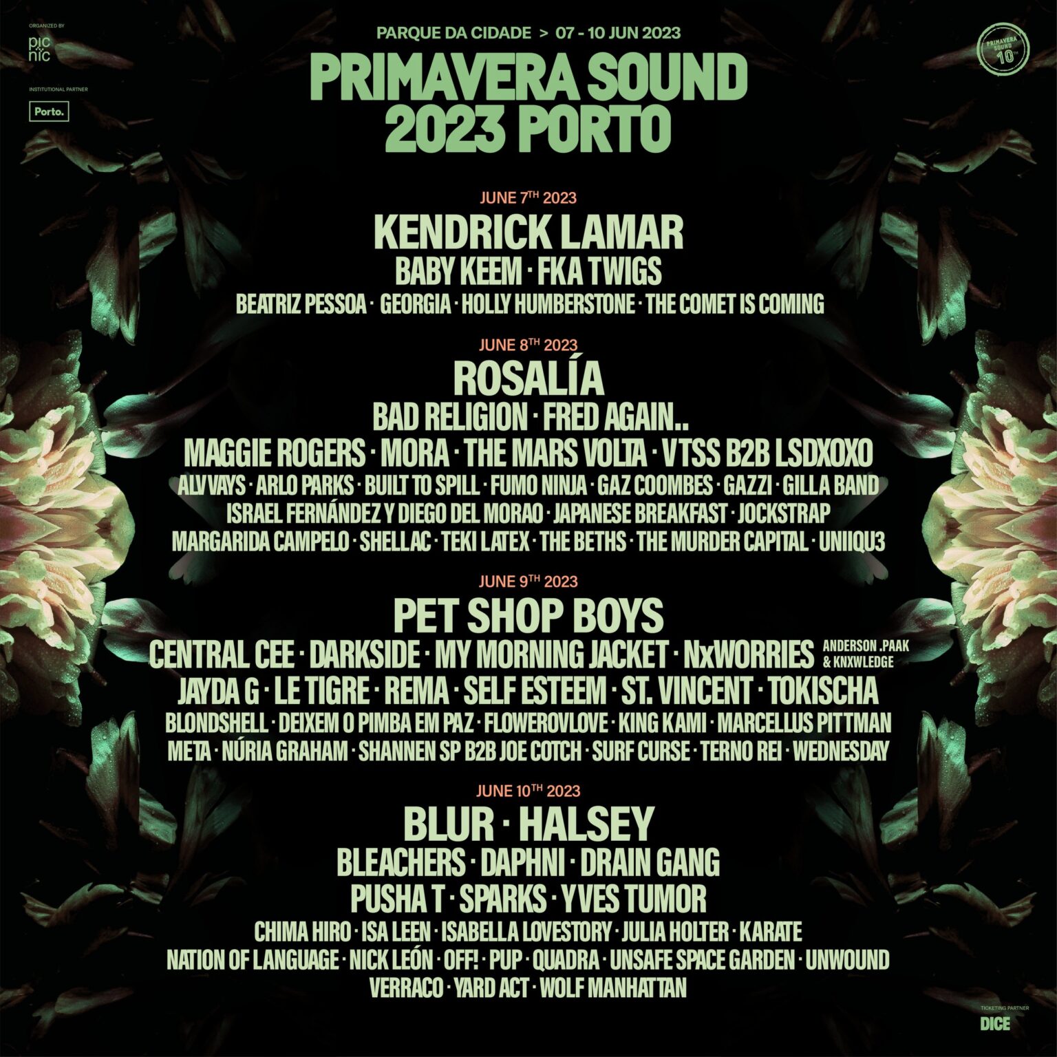 Arte SonoraPrimavera Sound 2023 Kendrick Lamar e Blur Entre Os Nomes