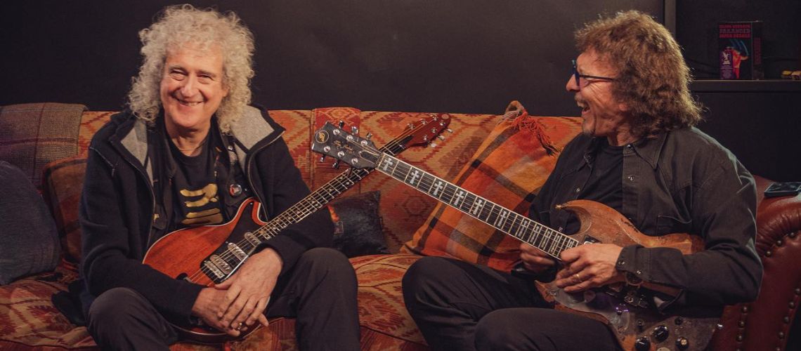Brian May e Tony Iommi juntam-se para falar sobre riffs e tocar “Paranoid”