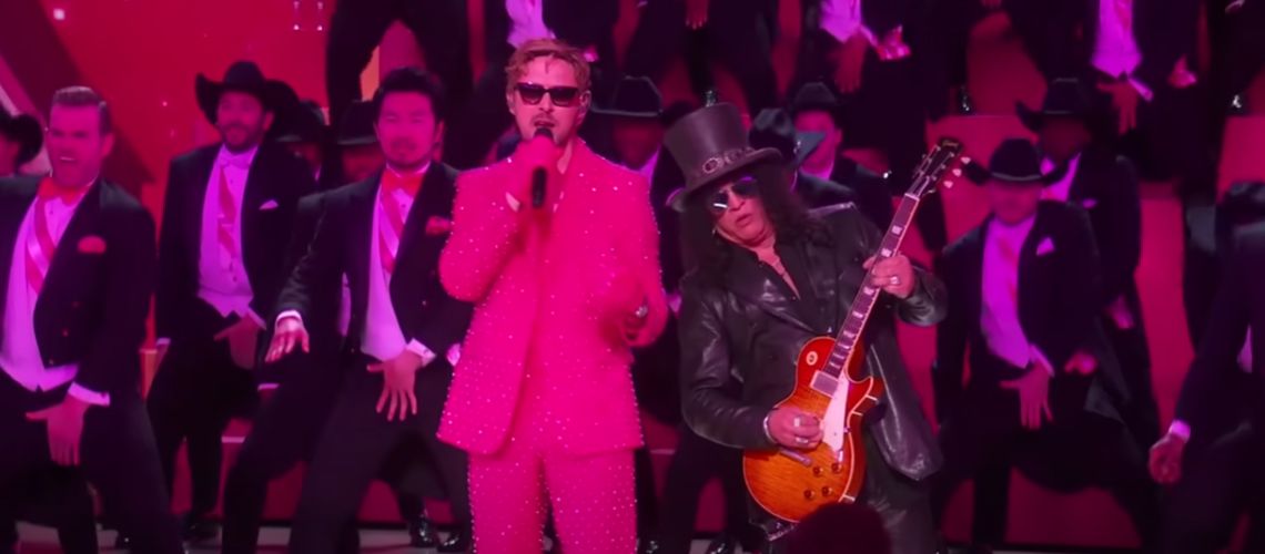 Oscares 2024: Slash e Wolfgang Van Halen juntam-se a Ryan Gosling para performance de “I’m Just Ken”