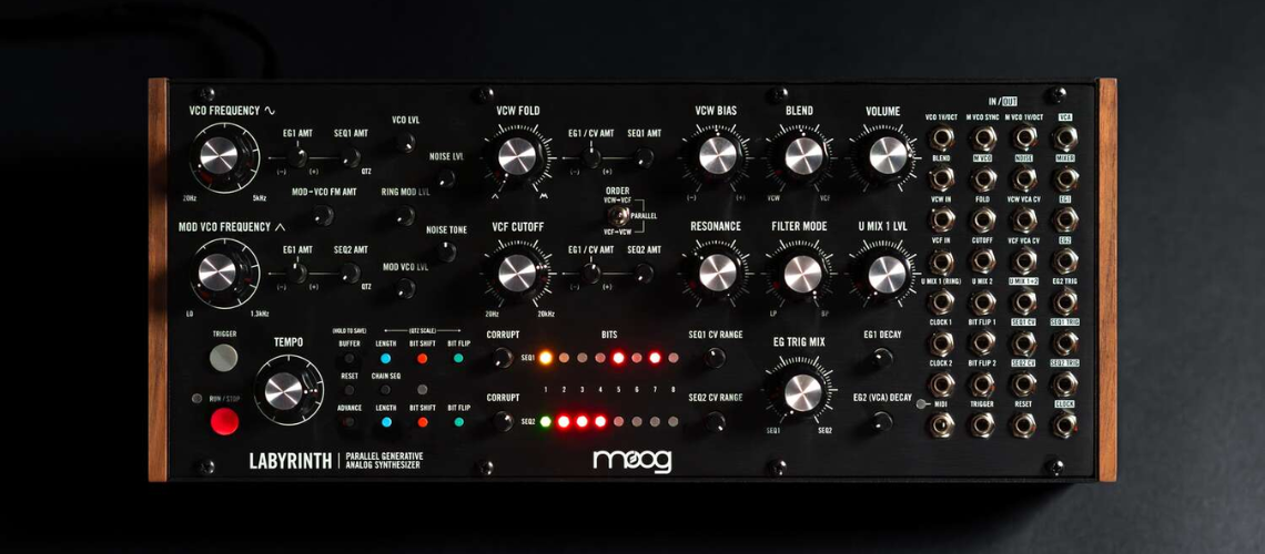 Moog anuncia o seu novo sintetizador Labyrinth